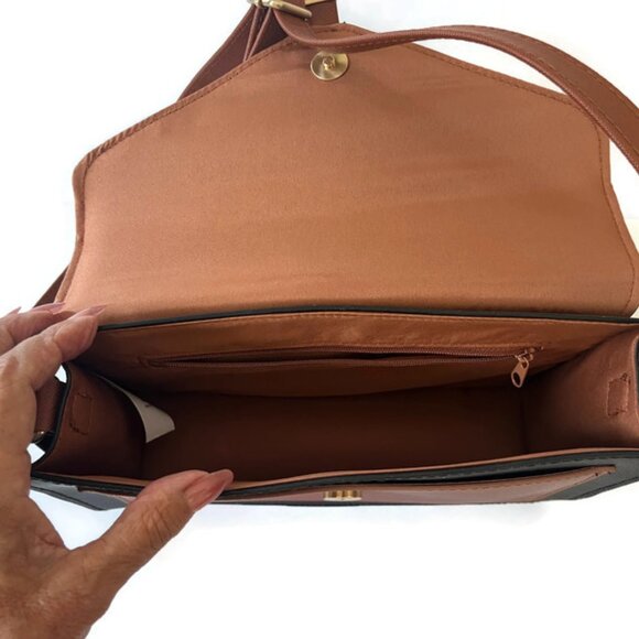 Cross Body Bag Small Women Purse Black And Brown - Picture 7 of 7